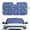 Blue Leaf Pattern, variant on XYZCANDO Car Windshield Cover with Anime Starry Eyes Design, Car Windshield Sun Shade for Automotive Use, Blocks Sun Heat for Daily Road Trips