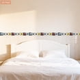 thumbnail image 5 of Peel and Stick Waterproof Border Wall Decor Removable Self Adhesive PVC Vintage Tiles Sticker Wallpaper for Kitchen Bathroom Mirror, 4"x118", 5 of 9