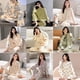 thumbnail image 2 of Pijama de mujer de primavera y otoño, cárdigan de manga larga, ropa de casa, traje de otoño e invierno, 2 of 6