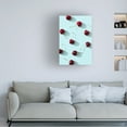 thumbnail image 3 of Trademark Fine Art Pictufy Studio Cherries On Turquoise Background Canvas Wall Art, 3 of 4