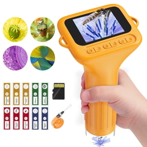 BEBANG 1080P Digital Handheld Microscope with 15 Slides