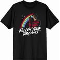 thumbnail image 4 of Nightmare On Elm Street Follow Your Dreams Men's Black Crew Neck Short Sleeve Tee-Medium, 4 of 6