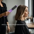 thumbnail image 3 of Aima Beauty Hair Dryer Brush Set, 3 in 1 Blow Dryer Brush with Interchangeable 1” & 1.25” Round Barrels, Ionic Technology for Frizz-Free Volume, Purple, 3 of 9
