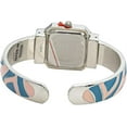 thumbnail image 5 of Blekon Collections Women's 25mm Square Case Multicolor Cuff Bangle Watch, 5 of 5