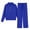 0-Blue109, variant on Kiijoy Little Girls Casual Tracksuit Half Zip Hoodie Pants Athletic Outfits, Sizes 5-16
