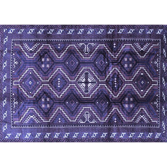 Ahgly Company Indoor Rectangle Persian Blue Traditional Area Rugs, 2' x 5'