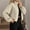 Khaki, variant on Njagoc3 Womens Oversized Funnel Neck Bomber Puff Jacket Windproof Waterproof Lightweight Shacket Spring Fall Outerwear