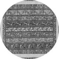 thumbnail image 1 of Ahgly Company Indoor Round Abstract Gray Modern Area Rugs, 6' Round, 1 of 4