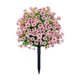 thumbnail image 3 of Estaca de jardín de flores violetas artificiales, arbustos de vegetación artificial, decorativa de 24" con rosa, 3 of 9