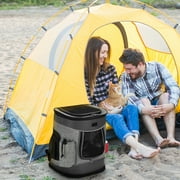 Medium Pet Travel Backpack Carrier for Dogs Cat Animal Puppy, Breathable Mesh Net Removable Sherpa Bed Outdoor Carrier f