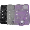 thumbnail image 1 of Reusable Dog Diapers, 3 Pack Soft And Comfortable Washable Super Absorbent Female Heat Dog, 1 of 5