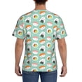 thumbnail image 3 of Bixox Men's Kawaii Sushi Printed Short Sleeve Skinny Athletic T-Shirt, 3 of 6