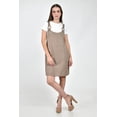 thumbnail image 1 of Vestido tipo jumper de lino Roman Fashion /Juvenil, 33555 (Cafe) cafe G, 1 of 5