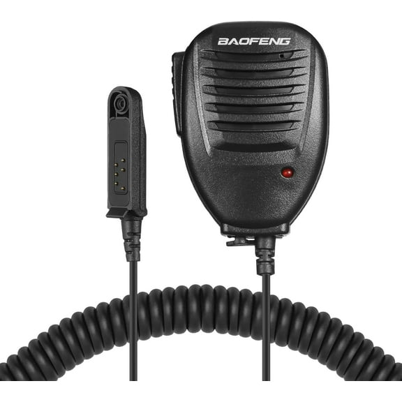 BAOFENG Waterproof Speaker Two Way Radio Microphone Ham Radio Handheld Remote Shoulder Mic for Baofeng UV-9R UV-9R Plus MK1 UV-9R PRO UV-9G GT-3WP BF-T57 BF-9700 UV-82WP(T-56)