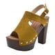 thumbnail image 4 of MKLEKYY Sandalias de Playa para Mujer, de Tacón Alto, para Verano, Informales, para Salir, Vacaciones, Fiestas, Citas Nocturnas, Con Punta Abierta, Elegantes, Cómodas, Con Diseño de Hebilla y Tiras., 4 of 4