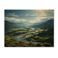 thumbnail image 3 of Designart "Scenic Landscape of Columbia River Gorge in the USA II" Landscapes Print on Natural Pine Wood, 3 of 5