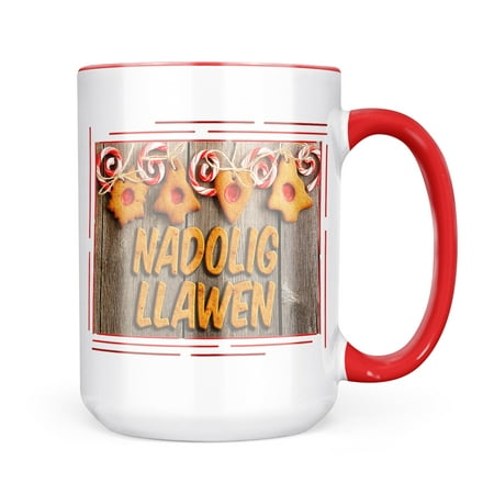 

Neonblond Merry Christmas in Welsh from Wales United Kingdom Mug gift for Coffee Tea lovers