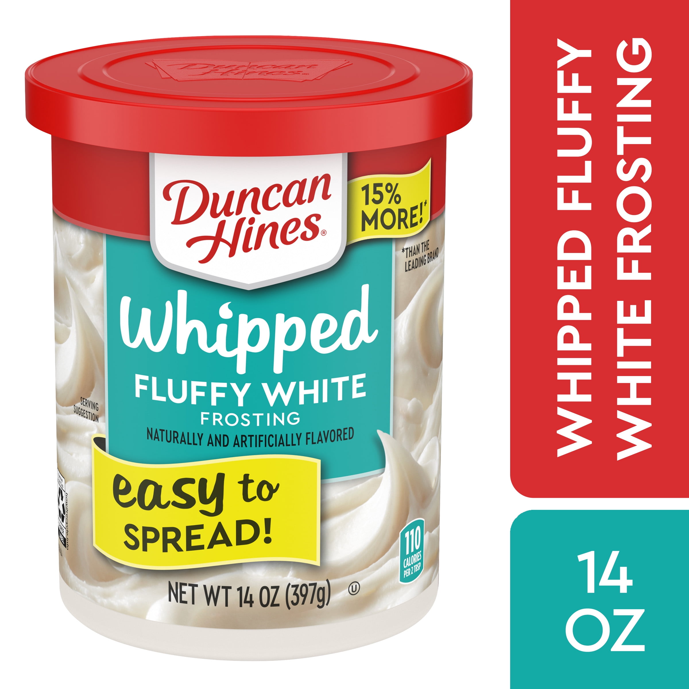 Duncan Hines Fluffy White Whipped Frosting, 14 Oz