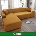 thumbnail image 3 of Solid Sofa Cover For Living Room Sofa Cover Elastic L -shaped Corner Sofa Cover Stretch Cover For Sofa, 3 of 5