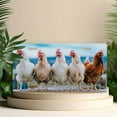 thumbnail image 4 of Row of Chickens Funny Personalized License Plate Rust-proof Stainless Steel Metal License Plate Suitable For Men And Women 12.2" x 6.2", 4 of 6