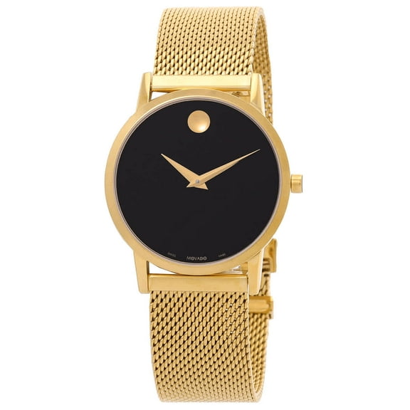 Movado Museum Quartz Black Dial Ladies Watch 0607647