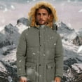 thumbnail image 6 of Sookity Men's Fashion Jackets Faux Fur Hooded Coats Trendy Winter Puffer Jacket Thick Fleece Lined Warm Coats Big and Tall Hooded Jackets with Pockets chaquetas hombre Yellow,XXL, 6 of 6