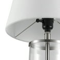 thumbnail image 5 of Globe Electric 20" Fillable Clear Glass White Linen Shade Table Lamp, 5 of 7