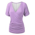 thumbnail image 4 of Giftesty Womens T Shirts Short Sleeve Shirts V-Neck Tops Summer Casual Lightweight Clothes, 4 of 5