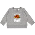 thumbnail image 2 of Inktastic Buffalo Wings Game Day Snack Baby Sweatshirt, 2 of 4