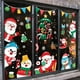 thumbnail image 2 of Pegatinas de decoración navideña Diseño de escena de ventana de vidrio de centro comercial navideño Pegatinas electrostáticas de muñeco de nieve de Papá Noel, 2 of 5