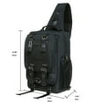 thumbnail image 3 of KAUKKO Canvas Messenger Bag Cross Body Shoulder Sling Backpack Travel Hiking Chest Bag, 3 of 5
