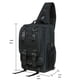 thumbnail image 2 of KAUKKO Canvas Messenger Bag Cross Body Shoulder Sling Backpack Travel Senderismo Chest Bag KAUKKO FD252-1-Black, 2 of 5