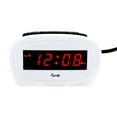 thumbnail image 4 of Equity by La Crosse 30227 Digital 0.60 In. Red LED Electric White Alarm Clock, 4 of 6