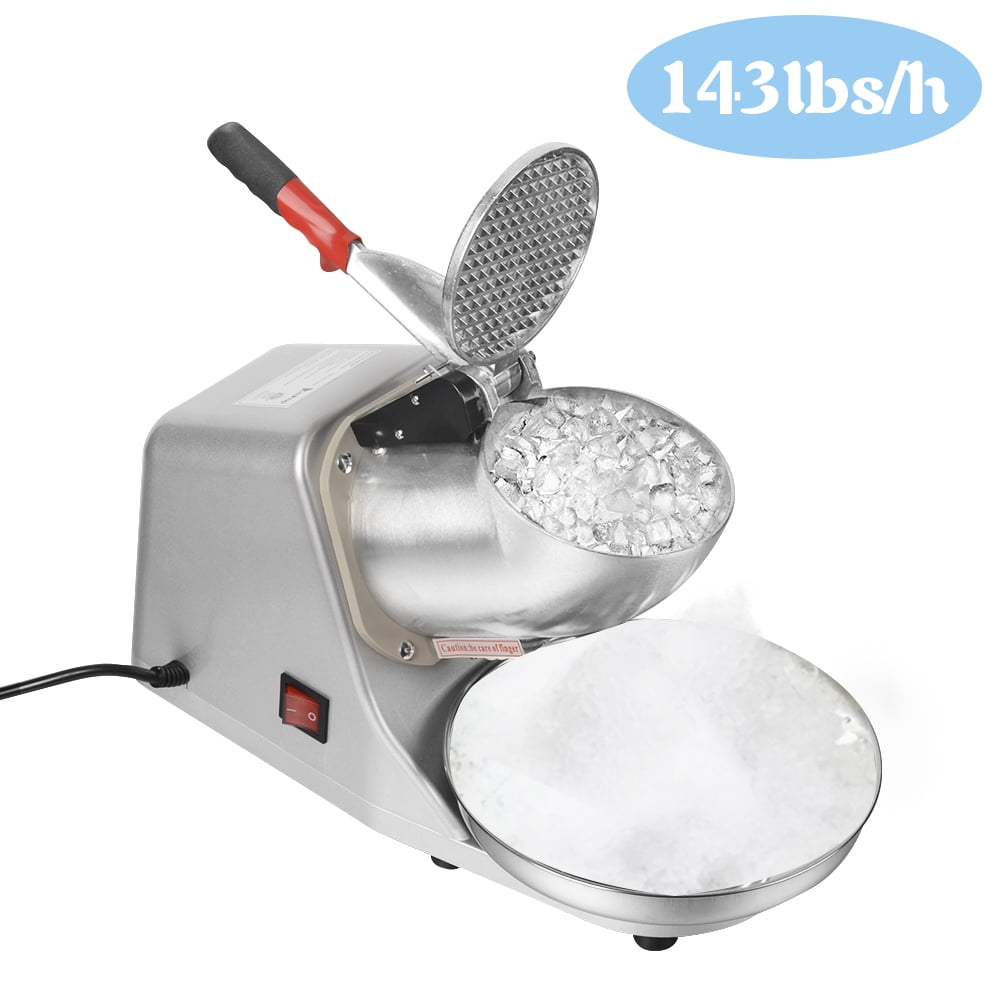 Kepooman 120V 300W Ice Crusher, Removable Dual Blades Electric Ice Crusher, Electric Household Ice Crusher Machine