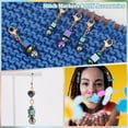 thumbnail image 4 of 24 Pcs Rainbow Color Beaded Pendant Stitch Markers 304 Stainless Steel Crochet Stitch Marker Removable Lobster Clasp Locking Stitch Marker for Weaving Sewing Needleworks Jewelry Making, 4 of 6