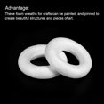 thumbnail image 4 of MECCANIXITY 1.8 Inch Foam Wreath Forms Round Craft Rings for DIY Art Crafts, Florists, Home Decoration Pack of 2, 4 of 6