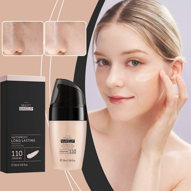 Base de maquillaje hidratante fluida, fácil de crear un tono de piel uniforme, corrector hidratante, adecuado para una variedad de pieles, para darle brillo, 30 ml, Flye252 Multicolor