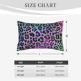 thumbnail image 4 of Zufioo Rainbow Animal Skin Print Double-sided Plush Pillow Cover,Decorative Pillow Protector without Pillow Core, Suitable for Sofa, Bedroom, Car-20"x30", 4 of 6