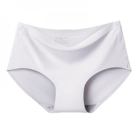 

Velocity Skin-friendly Delicate Solid Color One-piece Ice Silk Seamless And Comfortable Mid-waist Antibacterial All-inclusive Hip And Breathable Cotton Crotch Briefs