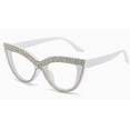 thumbnail image 4 of 2026 European and American trendy stylish personalized handcrafted diamond-embellished cat-eye sunglasses, fashionable retro high-end sunglasses for women, 4 of 6