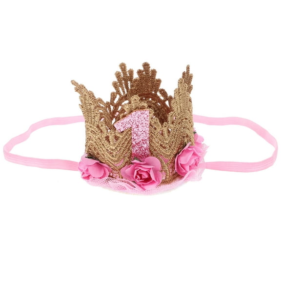 LULULION Toddler Birthday Crown Felt Birthday Crown For Children Photo Sessions 1Pack