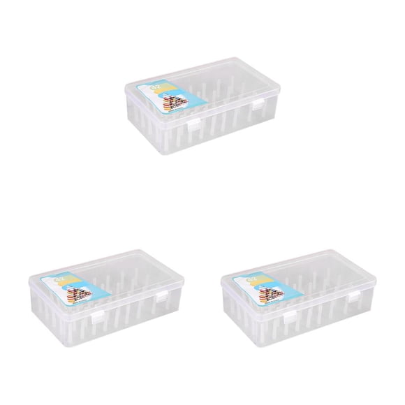 Injueey Caja de hilo de coser 42 Carretes Bobinas Hilos Contenedor de almacenamiento Suministros Type3 NO3
