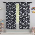 thumbnail image 5 of Black Cartoon Dinosaurs Skeletons Pattern Insulated Teens Curtains Set Of 2, Bedroom Essentials, Toddler Room Decor 42x63in(106x160cm), 5 of 5