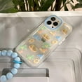 thumbnail image 7 of Compatible with iPhone 13 Pro Max Chain Case Coconut Beach Palm Tree Summer Vacation Bracelet Bead Hand Strap Clear Cute Bumper Shockproof Protective Cover for Girls Women, 7 of 7