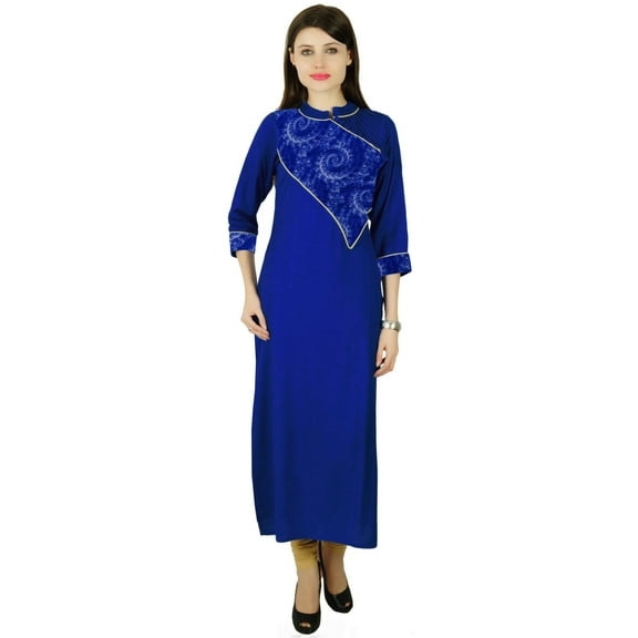 Tie Dyed Bollywood Designer Kurta Women Ethnic Kurti Rayon Top Tunic Dress