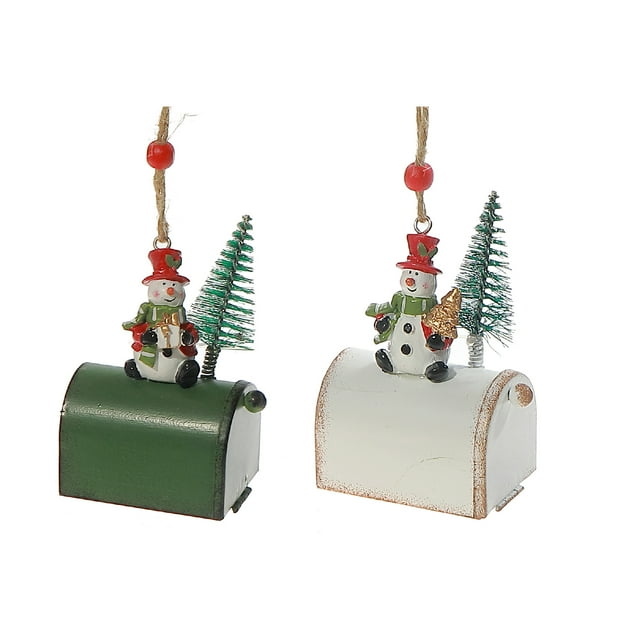 Metal Mailbox With Snowman Ornament (Asstd) - Set of 2 - Walmart.ca
