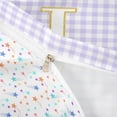 thumbnail image 4 of Castle Fairy Lattice Gold Letter J Queen Duvet Cover Set for Girls,Geometric Checkered Bedding,3 Pieces,No Comforter, 4 of 6