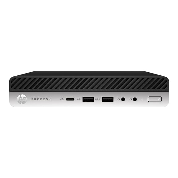 HP ProDesk 600 G3 Tiny Desktop Computer - 16GB RAM 256GB SSD - Intel i5 7th Gen Processor - Dual Display Ports - Windows 10 Pro - Black (Refurbished)