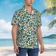 thumbnail image 3 of Fotbe Green Leopard Camisa Hawaiana para Hombre Unisex – Camisa Casual de Verano con Botones de Manga Corta de Algodón y Lino,X-Large, 3 of 7