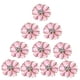 thumbnail image 1 of 10 botones de metal con diamantes de imitación y flores para bodas, adornos de fondo plano para álbumes de recortes Rosado, 1 of 9